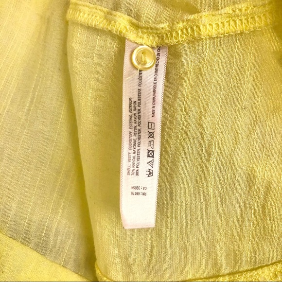 Anthropologie Saturday Sunday Chartreuse Tunic Top - Picture 12 of 13